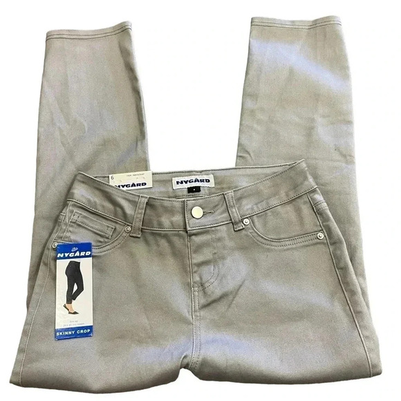 Peter Nygard Denim - Nygard Skinny Crop Grey Size  6